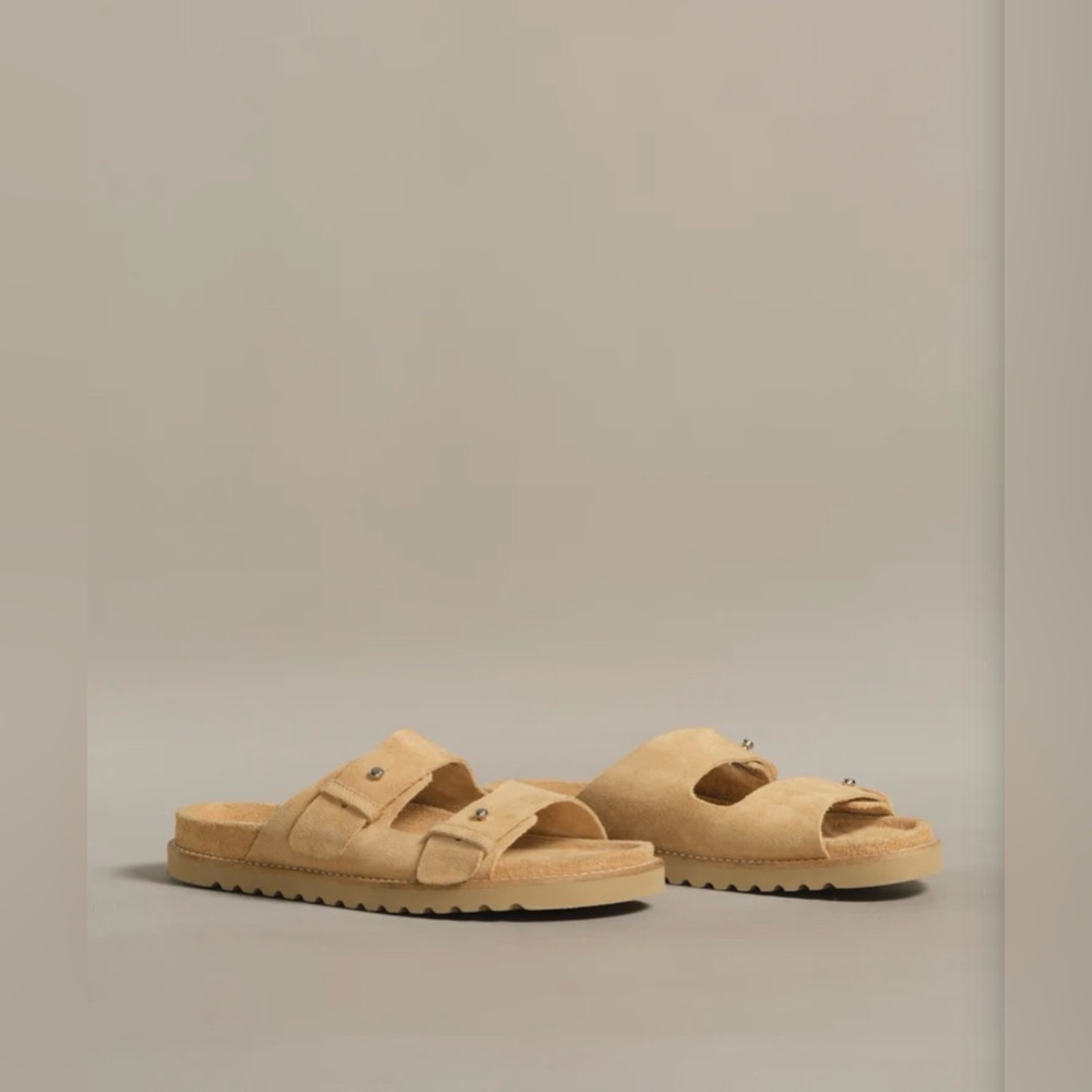 Jenni Kayne Hutton Sandals Tan Suede size 9 39